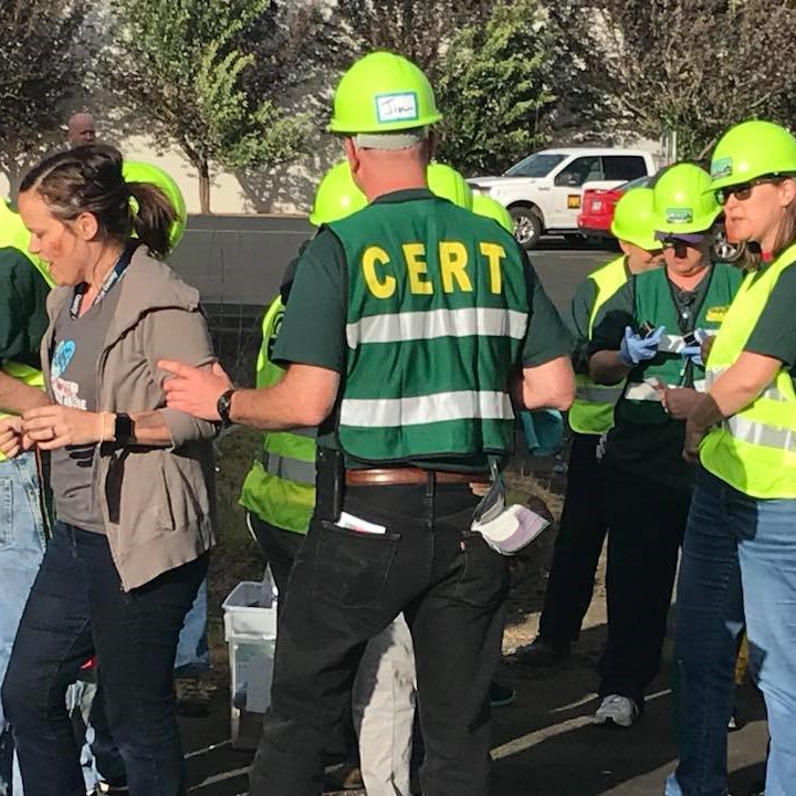 Colubmia County CERT members conduct a training exercise.