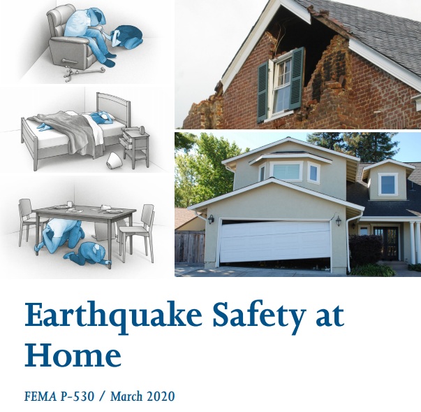 Screen shot of FEMA Earthquake Safety at Home document
